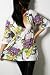 Ed Hardy - Women's Allover S/S V-Neck Blouse (White)