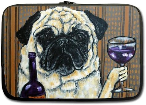 Funny Laptop Bag - Hipster Pug 13 13.3 inch Laptop Sleeve Bags for Notebook,Macbook Pro,Macbook Air