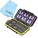 Fotasy MCSD Professional Rubber Sealed and Waterproof Memory Card Case for 12 SD/SDHC Cards with Premier Cleaning Cloth (Black)