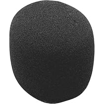 On Stage Foam Ball-Type Mic Windscreen, Black