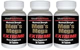 Men's Mega Extreme (3 Bottles) - High Performance Multivitamin for Male Health, Complete Nutrition for Active Men - 30 Tablets