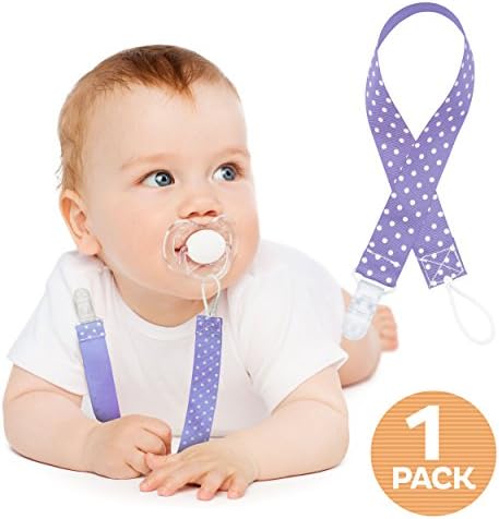 Ah Baby Pacifier Clip Holder for Soothie or Teether Wont Rust and Prevents Germs Girl 16 inch