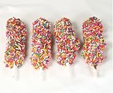 Ultimate's Milk Chocolate Marshmallow Stick with Colored Sprinkles - Set of 4