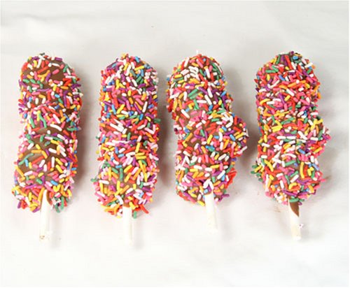 Childrens Toyshop  Gourmet Food : Ultimate's Milk Chocolate Marshmallow Stick with Colored Sprinkles - Set of 4