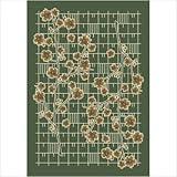 IMAGE OF Innovation Carved Nickita Peridot Antique Rug Size: 10'9