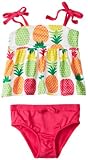 Pink Platinum Girls 2-6X Colorful Pineapples Swimsuit