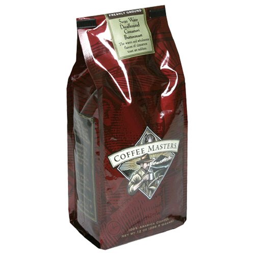 Coffee Masters Flavored Coffee, Cinnamon Buttercream Decaffeinated, Swiss Water Processed,... by Coffee Masters
