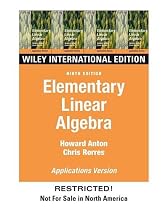 Elementary Linear Algebra: WITH Applications