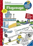 Malbuch Flugzeuge. Malen, Stickern, Erstes Lernen (Wieso? Weshalb? Warum? Malbuch): Malen, Stickern, Erstes Lernen - 