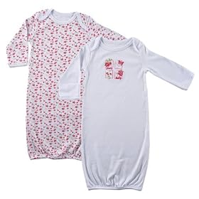 Luvable Friends Infant Gowns 2-Pack