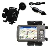 Pharos 505 Flexible Auto Windshield Holder with Car Charger - Uses Gomadic TipExchange