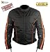 Men's Black and Orange Vented Tri-Tex Fabric Level-3 Padded Jacket