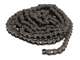 Carbon Steel Type 1117 Single Strand Riveted Roller Chain 1/4 Pitch, 1/8 Width