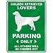golden_retriever32golden retriever - GOLDEN RETRIEVER LOVERS PARKING ONLY PARKING SIGN DOG