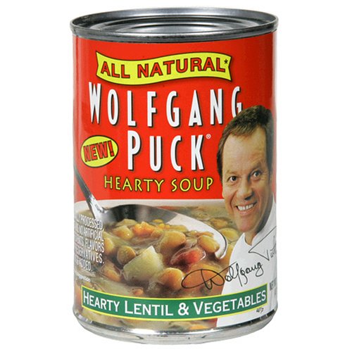 Wolfgang Puck Hearty Lentil & Vegetables Soup, 14.5-Ounce Cans (Pack of 12) by Wolfgang Puck