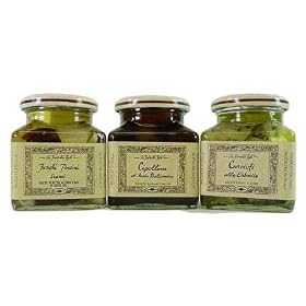Combination Economy Set La Favorita Antipasto: 3 jars 10 oz ea, Porcini Mushrooms ,... by La Favorita