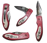 Fire Fighter Pocket Knife (Red) by Trademark Global