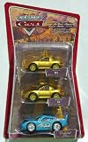 Review Mattel  / Disney Pixar Cars Dinoco Dream Gift Pack - Gold Mia, Gold Tia and Bling Bling Lightning McQueen