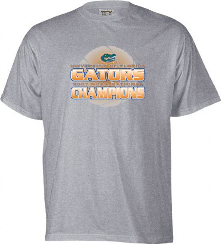 Buy Florida Gators 2007 NCAA Basketball National Champions Grey Baller T-Shirt