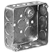 Steel City 521511234GB Square Box, Steel, 21 cu-in, 11 Knockouts