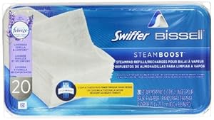 Swiffer Steamboost Steampad Febreze Refills, Lavender Vanilla and Comfort Scent, 20 count
