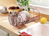 Apple Decor Expandable Dish Rack