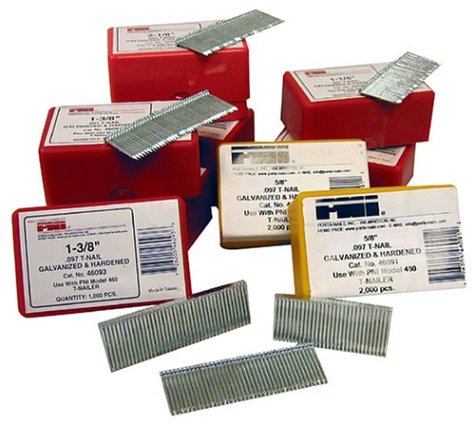 Porta-Nailer 46086 5/8-Inch to 2-1/8-Inch by .097-Inch Hardened Galvanized T-Nail Variety Pack
