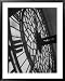 Close Up of Back of Lit Face of Big Ben Framed Art Poster Print by E O Hoppe, 31x39