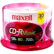 Maxell Music 32x 80 minute / 700MB CD-R Media for Audio, 30 Pack Spindle