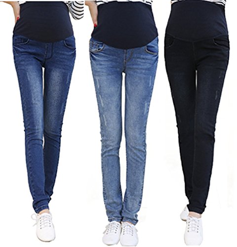 【ARINCO】 デニム マタニティ パギンス パンツ 妊婦 おなか らくらく 春 レディース 大きい サイズ M L XL XXL