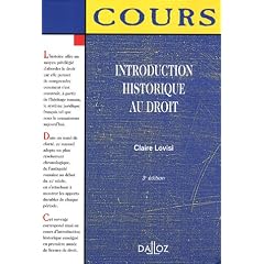 Introduction historique au droit : Edition 2007
