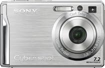 Sony Cybershot DSCW80 7.2MP Digital Camera with 3x Optical Zoom and Super Steady Shot (Silver)