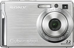 Sony Cybershot DSCW80 7.2MP Digital Camera with 3x Optical Zoom and Super Steady Shot (Silver)
