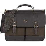 SOLO Solo Executive Briefcase with Padded Compartment for Laptops Up To 15.6-Inches, Brown (EXE336-3)