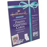 Hallmark Half-Fold Glossy Premium Photo Greeting Cards - 15 count