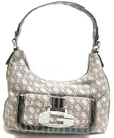 Guess Tamara Rhinestone Pocket Hobo in Chocolate (GUESS HANDBAGS, PURSES, BAGS)