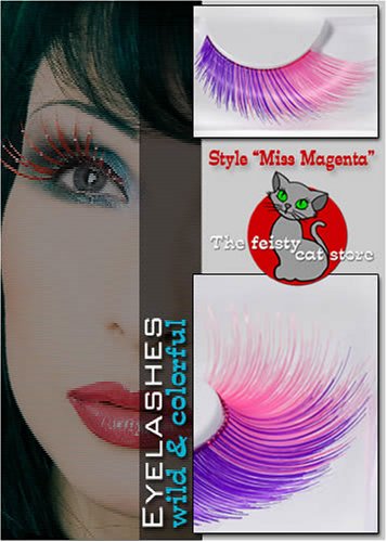 Bezaubernde Wimpern, False Lashes \"MissMagenta\", pink/violett Preisvergleich