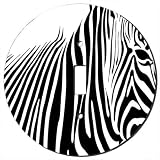 Zebra Zebra Large Round Decorative Switchplate