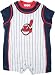 Cleveland Indians Baby Pinstripe Romper