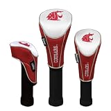 NCAA Washington State Cougars Nylon Headcover (set of 3) Driver, Fairway, Utility