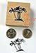 P95 palm trees rubber stamp