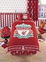 Zap Liverpool Red Crest Curtains, Pair, 66 x 54 Inch