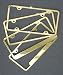 Gold 2 Hole Slimline Frame