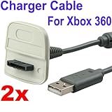 Neewer 2x USB Charger Cable for Xbox 360 Wireless Controller PC