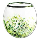 Nature Luminous Meadow Aquarium Glass Fish & Betta Bowl - 1 Gallon Hand Blown - Free Shipping