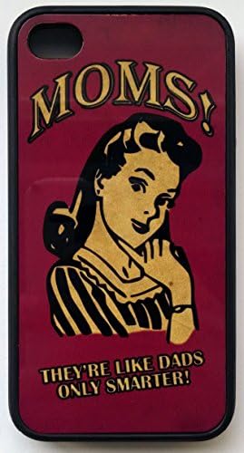 Moms! They're Like Dads Only Smarter retro vintage iphone 4 & 4s flexible hard shell case