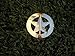Vintage Bail Enforcement Fugitive Badge Emblem Gold Color - Badge Only