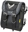 Willie & Max Gray Thunder Studded Sissy Bar Bag Black 8" x 10" x 4.5"