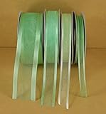Mint Green Organza Satin Edge Ribbon Choose Size 25 Yards 3/8", 5/8", 7/8", 1-1/2" Trim & Embellishments Ribbon . (5/8" Wide)