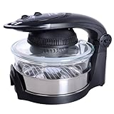 VisiCook 12L Crisp & Bake Halogen Oven with 3L Extension Ring and Accessories